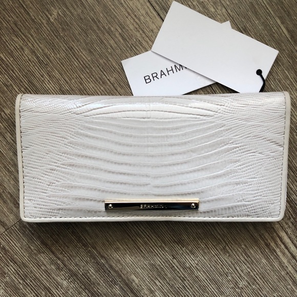 Brahmin Handbags - Brahmin Sand Boyd Genuine Leather Wallet